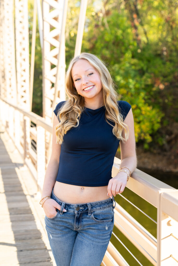 Senior pictures at Boom Island Park in Minneapolis, Minnesota